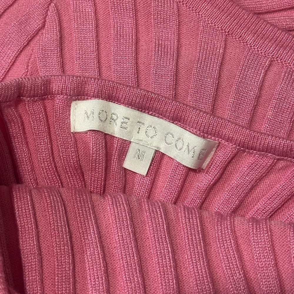 Pink Ribbed Knit Dress - Picture 4 of 4